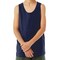 BELLA + CANVAS Youth Cotton Jersey Tank Top, Retail Fit Sleeveless Tee for Custom Printing, Side Seams, Navy & Red, S–L